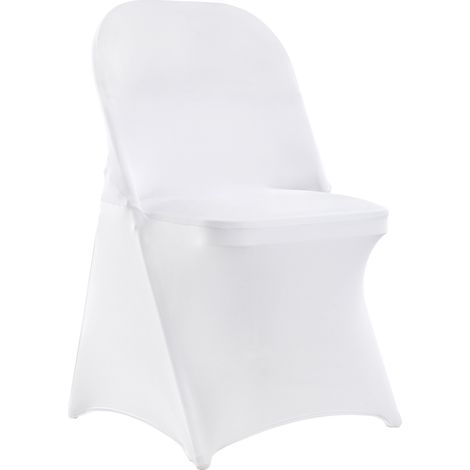 VEVOR Coprisedie Universali Espandibili 30 Pezzi in Spandex Dimensioi Compatibili 406 x 508 x 762 mm, Coprisedie Pieghevoli Rimovibili 30 Pezzi per Eventi Matrimoni Catering Banchetti Colore Bianco (1/5)