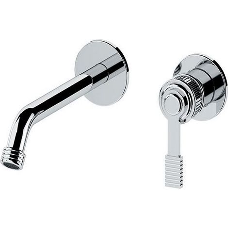 Miscelatore a incasso per lavabo, su due piastre tonde separate bocca 19 cm - serie Atelier (1/2)