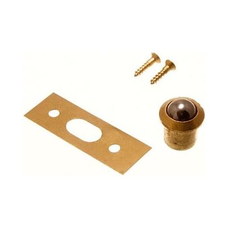 1 loquet à bille en laiton massif de 10 mm pour portes de placard (1/2)