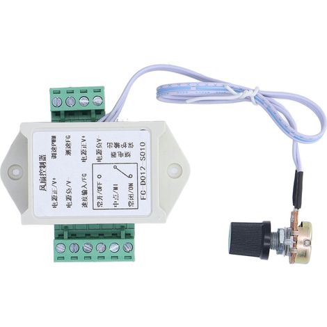 Contrôleur de ventilateur PWM 4 fils 12 V avec protection contre le blocage du moteur et régulateur de vitesse CD012S010