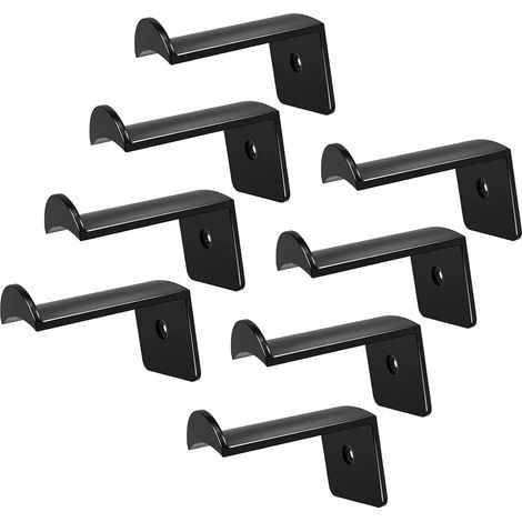 Set mit 8 Hakenhaltern, einfach zu montieren, wandmontierte Hutablage mit starkem Kleber