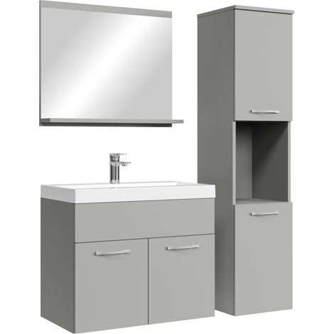 Badplaats Set de meuble de salle de bain Montreal 60 cm - Gris m (1/5)