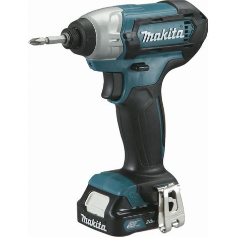 Makita – Visseuse à chocs 12V 110Nm – 2 batteries 2Ah – Moteur Brushless – Vissage rapide en série – TD110DWAE