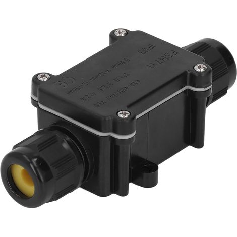 Boîte de jonction, boîte de connexion électrique, connecteur électrique extérieur étanche IP68 à 3 voies pour câble de 5 à 9 mm, 9 à 12 mm, 12 à 15 mm (1/5)