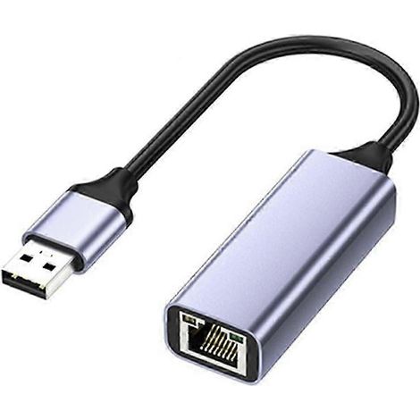 Adaptateur Ethernet USB vers RJ45, USB 3.0, pour une utilisation Internet sur ordinateur, adaptateur réseau USB 1000 Mbps, compatible avec les ordinateurs portables, les boîtiers TV et les KNS. (1/5)