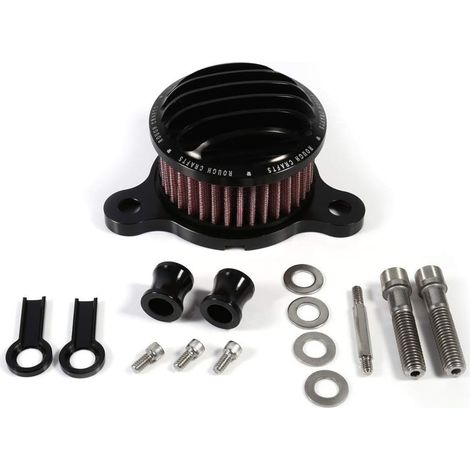 Kit de sistema de admisión de aire con filtro CNC Qiilu para XL883 2004-2015 (Negro) (1/5)