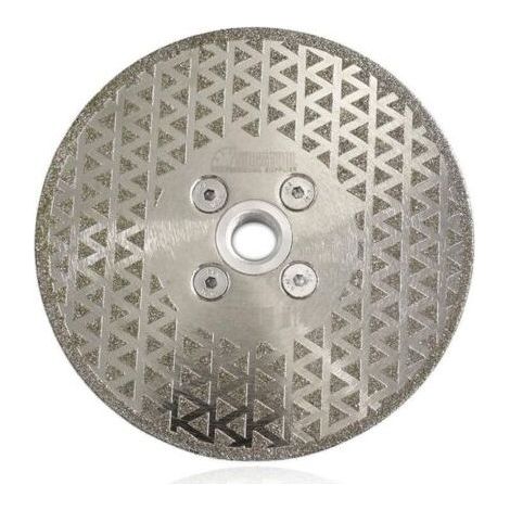 Lame de scie diamantée électrolytique de 125 mm pour la coupe et le meulage de la pierre, du granit, du marbre et du carrelage.-Chrom (1/5)