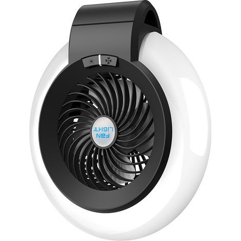 Leichter, wiederaufladbarer Campingventilator für Zelte im Freien, kreativer Hakenventilator (1/5)