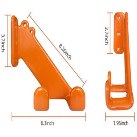 Lntyq – Support mural pour débroussailleuse – Rangement optimisé pour outils de jardin – Revêtement antirouille – Compatible avec tronçonneuses et taille-haies (1/5)