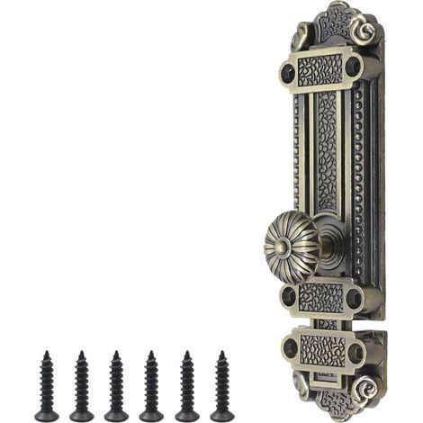 Verrou coulissant vintage, loquet antivol pour portail principal, verrou de style antique pour portes et fenêtres coulissantes (1/5)