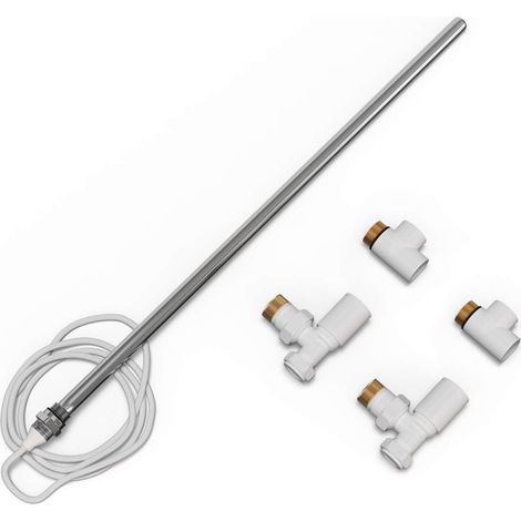 Talus - Dual Fuel Towel Rail Kit 500w Standard White (1/2)