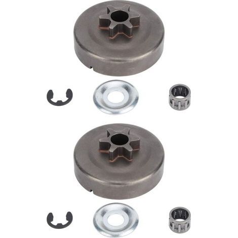 Lot de 2 pignons de Tambour d\\'embrayage pour tronçonneuse STIHL 017 018 021 023 025 MS170 MS180 MS210 MS230 MS250 1123 640 2003 (1/5)
