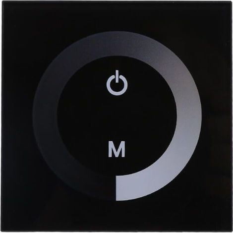 Dimmable light, dimmable LED touch panel, monochrome dimming wall switch controller, silent DC 12V-24V touch panel LED strip light with manual