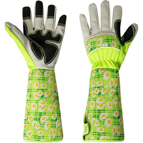 Filiyano-une paire de gants de jardinage à motifs - verts (1/5)