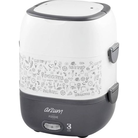 [NEUWERTIG] B-Ware arzum AR1073W AR1073 Lunchbox Brotdose Elektrische Weiß Mobiler Behälter (1/2)