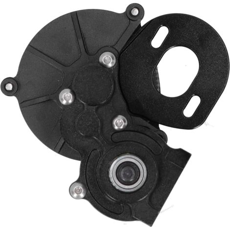 Boîte de transmission centrale en métal pour SCX10 90046 90047 90016 90021 - Version noire (1/5)