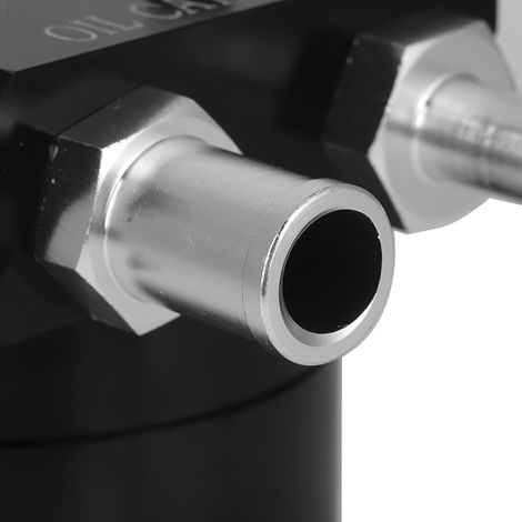 Kit de réservoir de carburant universel en alliage d'aluminium, réservoir de carburant, moteur, chicane noire polie (1/5)