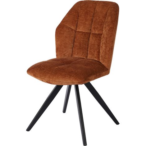 Chaise ST2319 terracotta pieds métal noir (1/3)