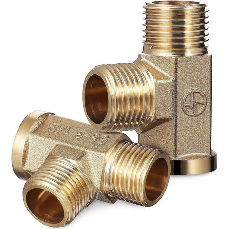 raccords en T pour tuyau d'arrosage, connecteur en T pour tuyau de rue, adaptateur 3 voies, connecteur fileté 1/2'' (1/3)
