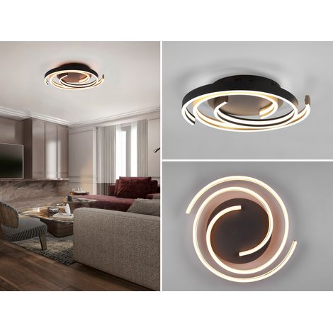 LED Deckenleuchte CAYA flach dimmbar Lichtfarbe einstellbar Messing, Ø 50cm (1/5)