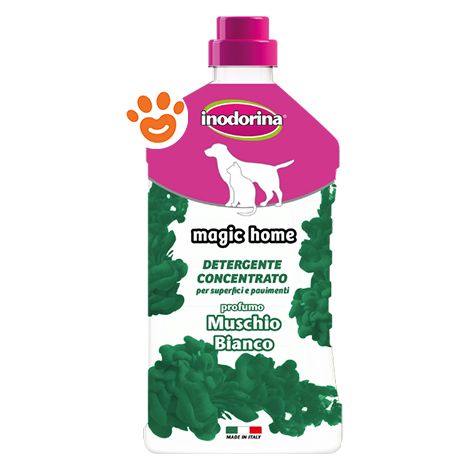 Inodorina Dog&Cat Magic Home Muschio Bianco - Confezione 1 Lt - Igiene Cane