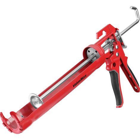 ValueMax Pistolet à Calfeutrer en Aluminium Robuste 11" pour Silicone avec Transmission de Puissance 9: 1, Pistolet à Cartouche pour Cartouches de Mastic et d'Adhésif de 380 ml (1/5)
