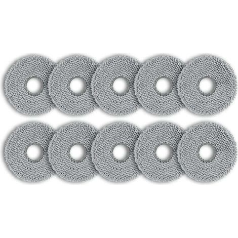 Confezione da 10 panni per la pulizia di mop - Compatibili con i modelli Dreame L10S Ultra, L10 Ultra, L10S Pro e Xiaomi X10+ - Panni per la pulizia umidi riutilizzabili e lavabili - Crezuo (1/4)