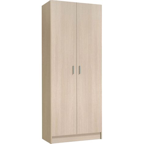 Armadio Multiuso 2 Ante - Marrone Rovere 37x180h cm (1/5)