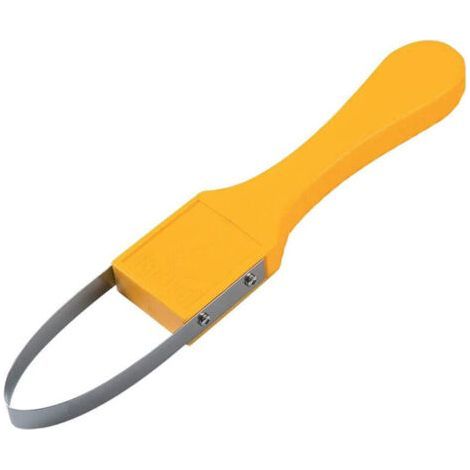 Outil de désherbage à la Main, désherbeur de Jardin en Acier Inoxydable, avec Outil de grattoir à poignée pour désherbeurs manuels de Jardin pour Le Jardinage et Les travaux de Jardin,jaune (1/4)
