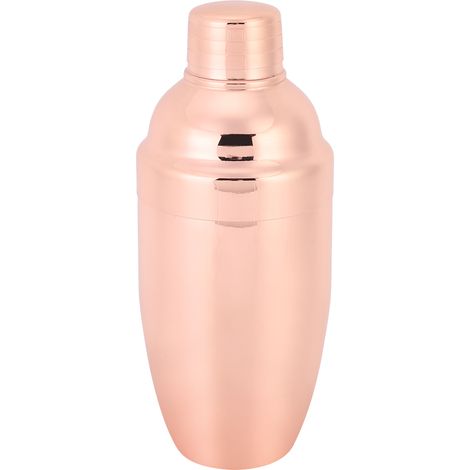 Shaker à cocktail manuel élégant en acier inoxydable, outil de bar, accessoires, couleur or rose (1/5)