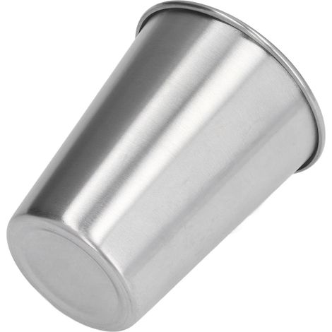 Verre isotherme industriel 350ml avec couvercle, style scandinave, anti-choc, gobelet à bière froide, mono-paroi, tasse à jus, inox. (1/5)