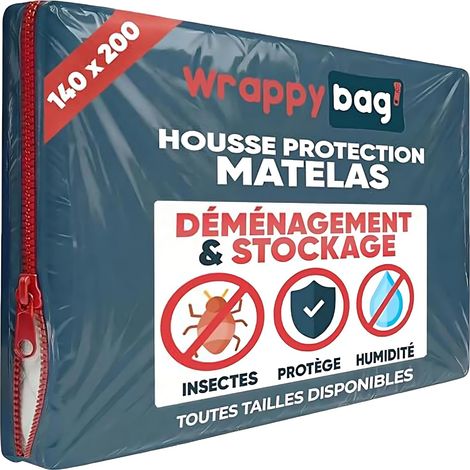 Housse Protection Matelas - Sac Rangement Demenagement 140x200 (1/5)