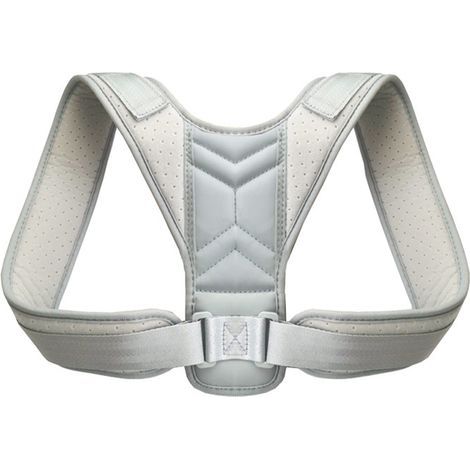 Correcteur de posture pour hommes et femmes - Ceinture de soutien lombaire ajustable en nylon respirant - Corrige le dos voûté et la mauvaise posture, taille XL (1/5)
