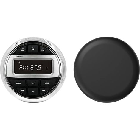 Housse de Protection en Silicone Souple pour Radio Marine, Lecteur MP3, Radio FM, Bateau, Étanche, pour UTV, ATV, Spa, RZR (1/5)