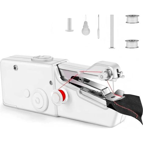 Mini machine à coudre portable pour la maison et les voyages, idéal pour les coutures rapides et les projets de bricolage (1/5)