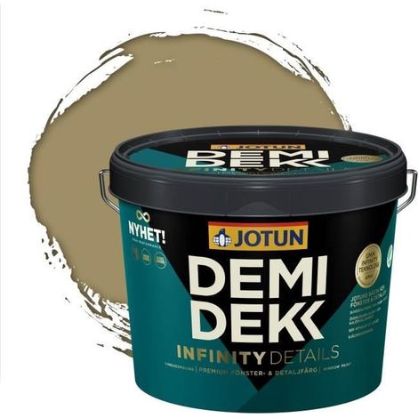 JOTUN - Peinture Bois, Lasure Opaque Satinée - RAL 1020 - Jaune Olive - 3L (1/2)