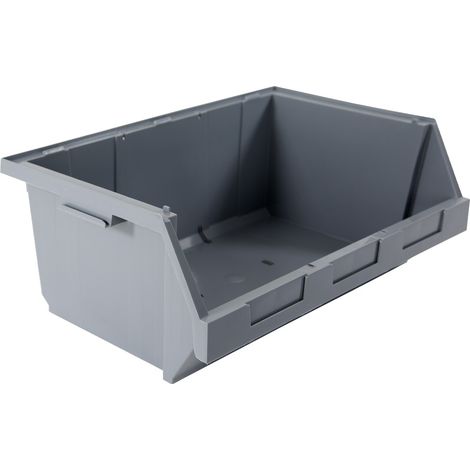 Novap – Bac de rangement gerbable 45L en PEHD gris – Poignées latérales pour accrochage – Résistance mécanique élevée – 5182130 - IN 45 L (1/5)