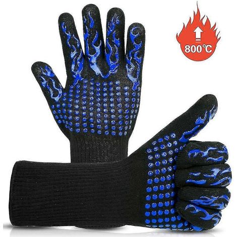 Extrem hitzebeständige, rutschfeste Ofenhandschuhe, feuerfeste Ofenhandschuhe (1/5)