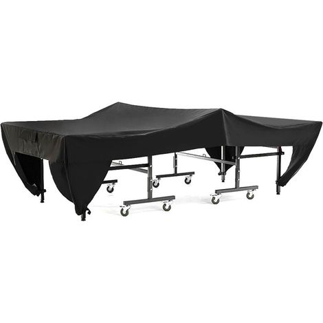Funda para mesa de ping-pong de exterior – impermeable y a prueba de polvo, negra, 280 x 153 x 73 cm