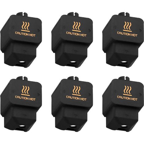 Lot de 6 chaussettes en silicone pour Bamboo Lab H2D Hotend, coque en silicone haute température et durable pour imprimante 3D, accessoires de protection pour extrudeuse, bloc chauffant et buse (1/5)