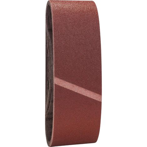 Accessories Set de 9 abrasifs pour Ponceuse à bande 75 x 533 mm Grains 3 X 60 + 3 x 80 + 3 x 100