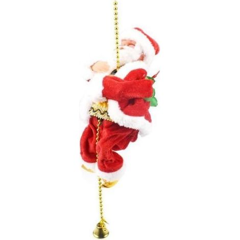 Jouet de Noël - Père Noël - Échelle de Corde - Décoration Intérieure - Rouge - 125x130x100mm rouge KIT (1/4)