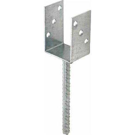 AP-PT - ANCRAGE POTEAU U PATTE ONDULÉE GALV. 091X100 (1/2)