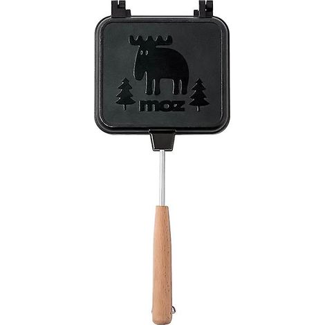 Machine à croque-monsieur double face amovible, grille-pain portable pour camping, cuiseur à sandwichs démontable, appareil à paninis nomade, 2 plaques antiadhésives. (1/3)
