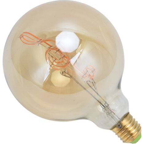 Ampoules LED G125 E27/E26 à filament transparent 4W, dimmables, en forme de note de musique, pour lustre, lumière chaude 220V, spectre aigu (1/5)