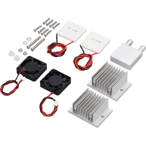 Kit de refroidissement thermoélectrique DIY avec ventilateur, module Peltier pour système de climatisation électronique (1/5)
