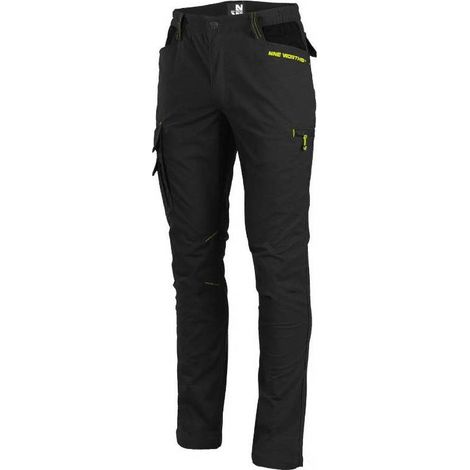 Pantalon de Travail Edward - Taille 40 - Noir - Résistant et Confortable - D-Work