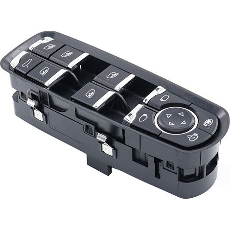 7PP959858AE est un interrupteur principal pour le réglage du régulateur de vitre et la commande des vitres électriques Porsche. (1/2)