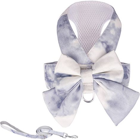 Harnais Pour Chien - Sangle Pectorale Réglable Avec Laisse Complémentaire - Tissu Imperméable - Pour Chiens Et Chats - 1 Pièce (1/5)