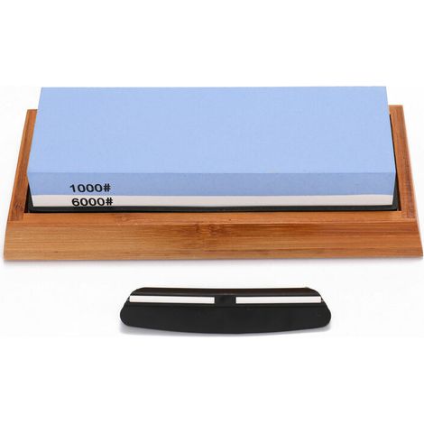 Jeu De Pierres A Aiguiser Grain 1000/6000, Pour Toutes Les Lames, Base Antiderapante (1/5)